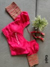 Ruhi Designer Vichitra Silk Puff Blouses Exporters In India